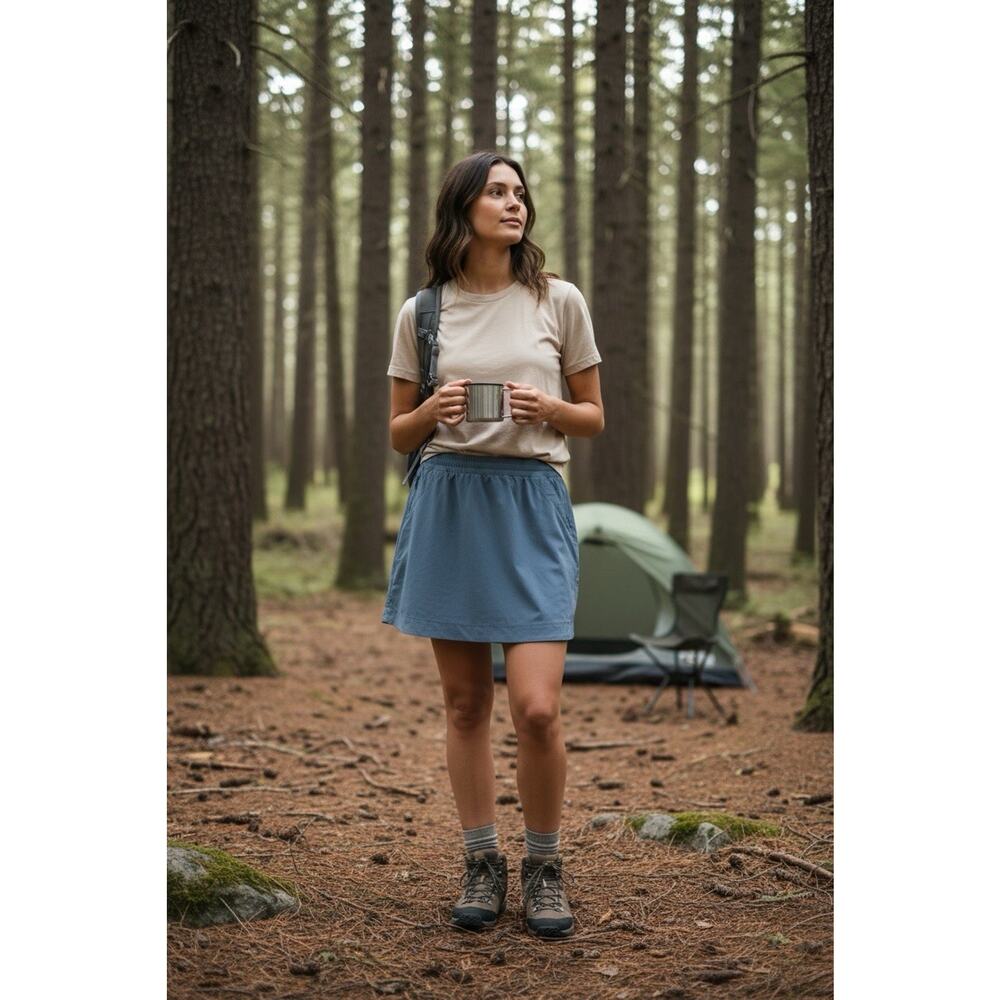 Alaskan Hardgear Women's 14 Blue Nylon Skorts Gorpcore Active Outdoor Hiking